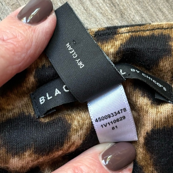 Black Label by Chico’s leopard maxi skirt. Size 1 (Chico’s sizing) - Picture 9 of 10